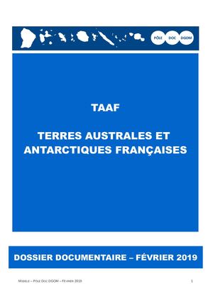 Les Terres australes et antarctiques françaises