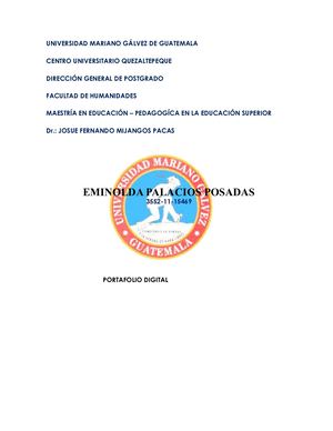 Portafolio Digital de Pedagogía en la Educación Superior