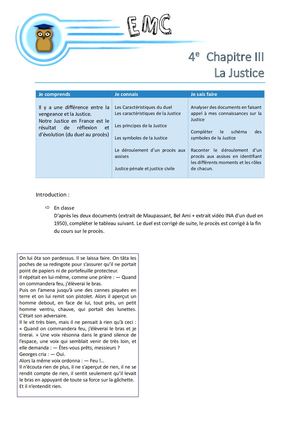 4e EMC Chapitre JUSTICE