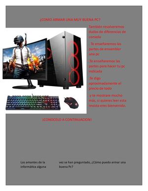 Como Armar Una Buena Pc