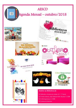Aescd Agenda Outubro