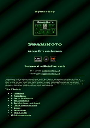 ShamiKoto Virtual Japanese Koto and Shamisen VST VST3 Audio Unit Plugins for Windows and Mac