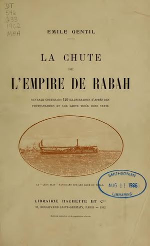 La Chute De L Empire De Rabah, Par E. Gentile, 1902