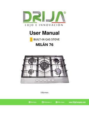 Milan 76 - Manual English - Drija