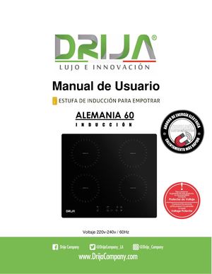 Alemania 60 Induction - Manual Español - Drija