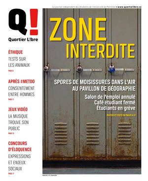 Zone interdite: spores de moisissures dans l'air au pavillon de géographie