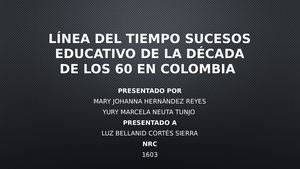 Linea Del Tiempo Decada De Los 60