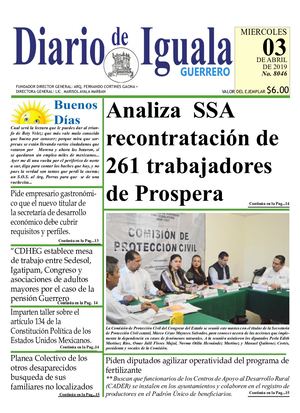 Miercoles 03 De Abril De 2019 Diario De Iguala