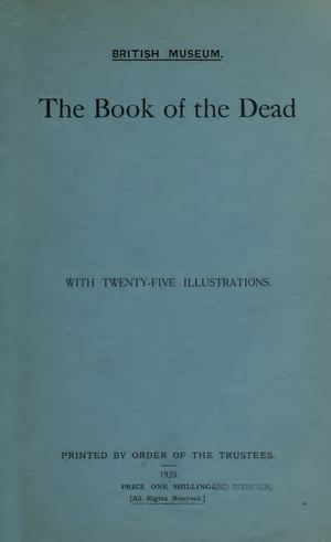 The book of the dead. 1920