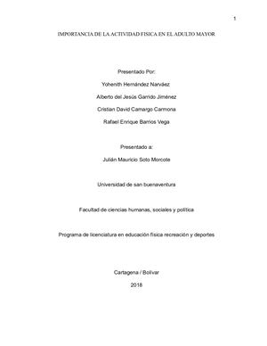 Importancia Del Acondicionamiento Fisico En El Adulto Mayor