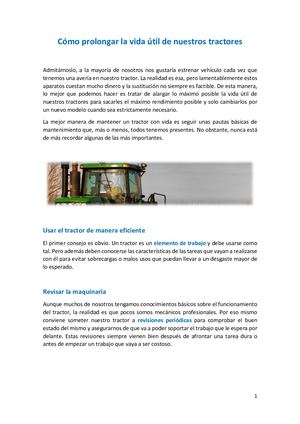 Recambios para tractores para alargar la vida de tu maquinaria