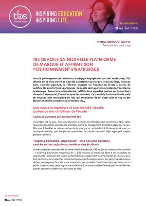 TBS CP Nouvelle Plateforme De Marque