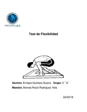 Testtts De Flexibilidad Fccfyd