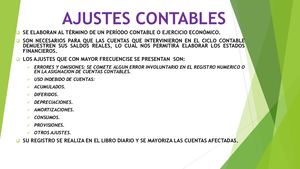 Ajustes Contables