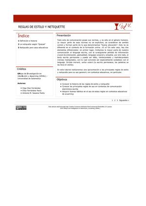 Reglas De Netiquette