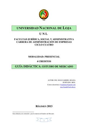 Guia Didactica Estudios De Mercado