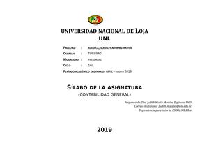 Sílabo De Contabilidad General