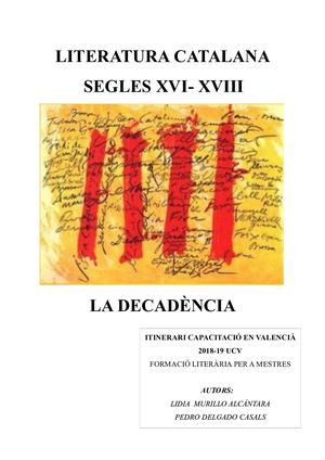 La Decadència de la literatura catalana