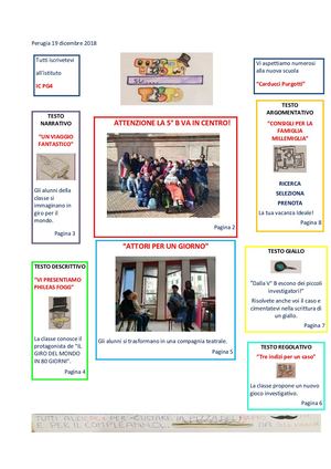 Giornale Primaria "Testo Su Testo"- Corso Di Laurea Magistrale