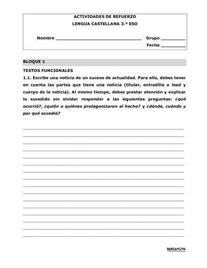 3 Eso Dosier Recuperacion 2015 2016