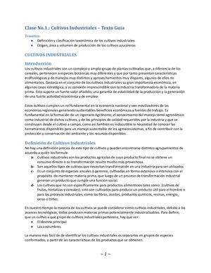 1 1 Numero 1 Cultivos Industriales