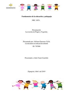 Las Teorías De Piaget Y Vygotsky