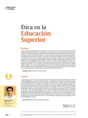 Dialnet Etica En La Educacion Superior 5210325
