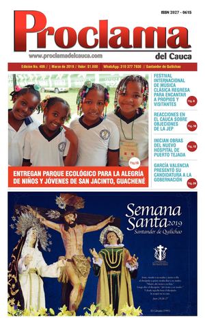 Edición No. 409 Proclama del Cauca Marzo de 2019
