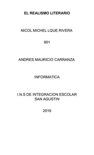 El Realismo Literario