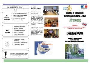 2019 Plaquette Stmg Réforme Bac 1