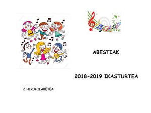 Abestiak 2 Hiruhilabetea
