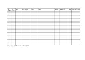 Plantilla Plan Rodaje