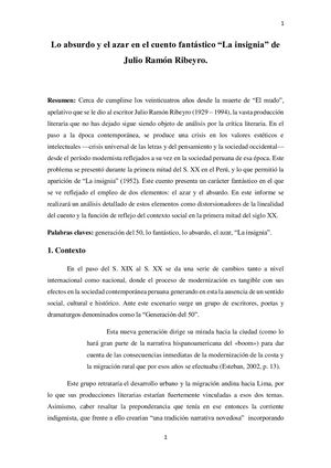 El cuento "La insignia"