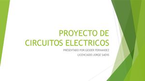 Proyecto De Circuitos Electricos
