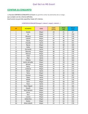 Ejercicio 2 Contar Si Conjunto