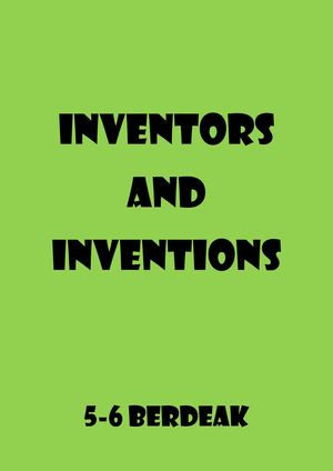 Inventors And Inventions Berdeak Pdf