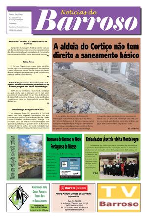 Os últimos Colonos e as aldeias novas de Barroso Notícias de Barroso- nº 555