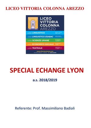 LICEO COLONNA AREZZO Special Lyon Echange 2019