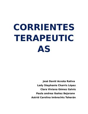 Modalidades terapéuticas