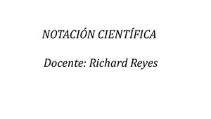 Notacion Cientifica