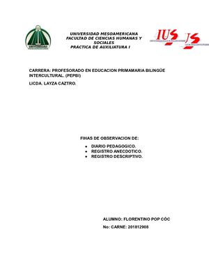 fichas de observación