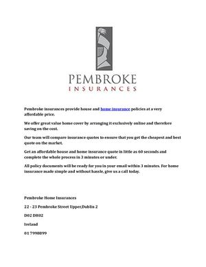 Pembroke Home Insurances