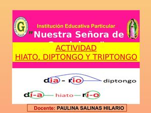 El Diptongo  Y El Hiato Practica