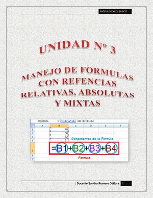 Conceptos Uso De Formulas Excel