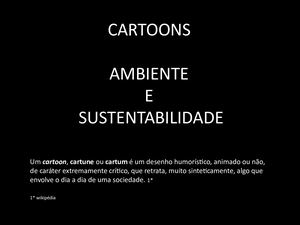 Cartooons Ambiente E Sustentabilidade