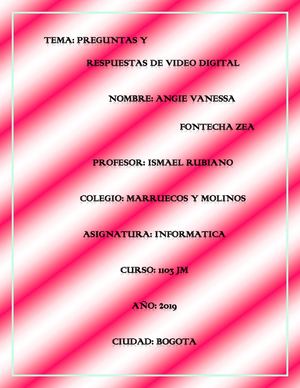 Preguntas Del Texto Video Digital 1