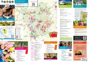 Carte des circuits de randonnée en Bocage Bressuirais à proximité du Puy du Fou