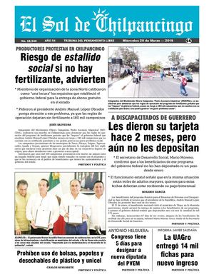 El Sol De Chilpancingo - 20 Marzo  2019