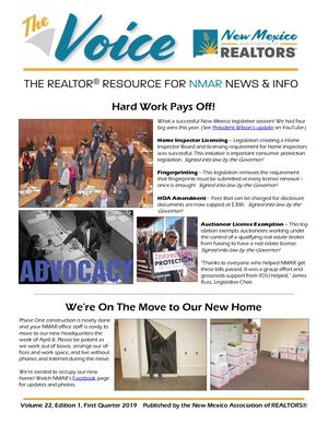 NMAR REALTOR Voice 1st Quarter 2019