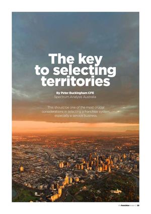 The Key To Selecting Territories